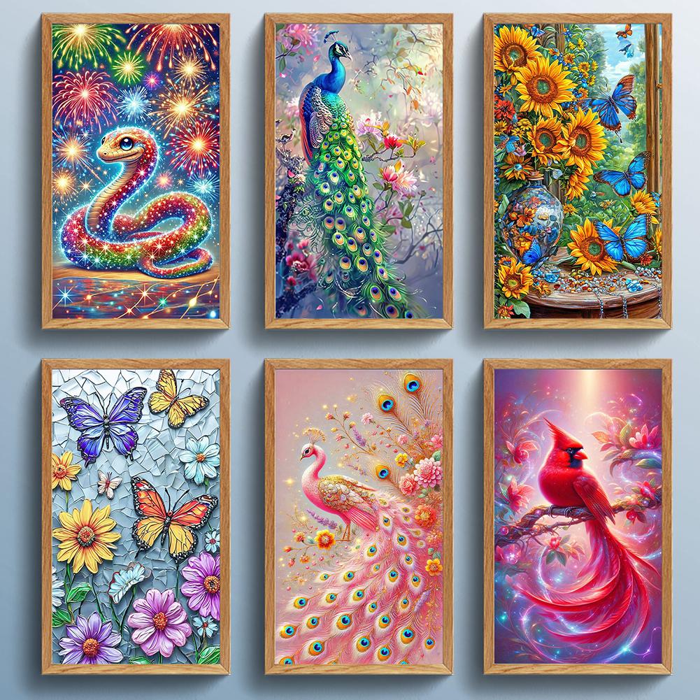 5D DIY Full Round Drill Diamond Painting Animal Kit Home Decoration Art Craft