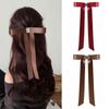 Long Ribbons Bow Hair Clip No Crease Elegant Hair Accessories Gift for Her