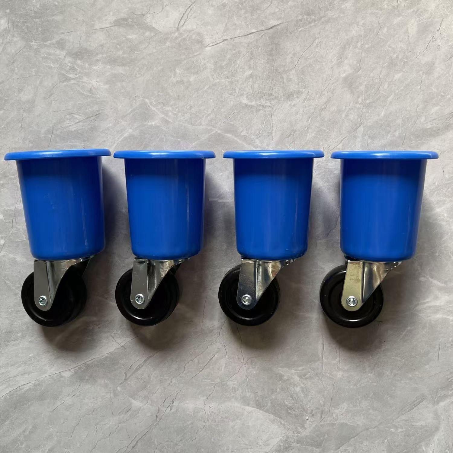 Утолщенная детсадовская кровать на поворотных колесах - Железный каркас, холщовая кровать