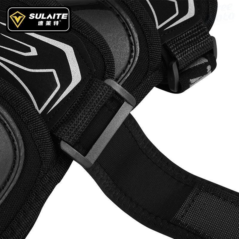 SULAITE Genouillères de Moto pour Homme Coudières Moto Protection Motocross Garde de Pilotage Moto Cross Racing Joelheira VTT