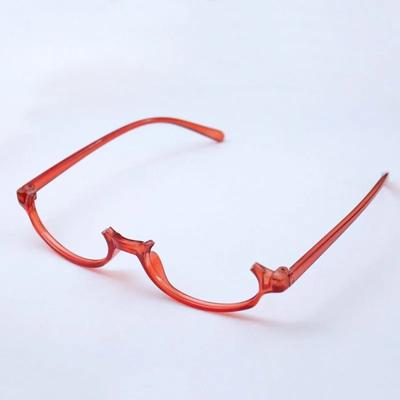 Half Frame Oval Red Glasses Female Cosplay Anime Two-dimensional No-piece Photo Decorative Frame