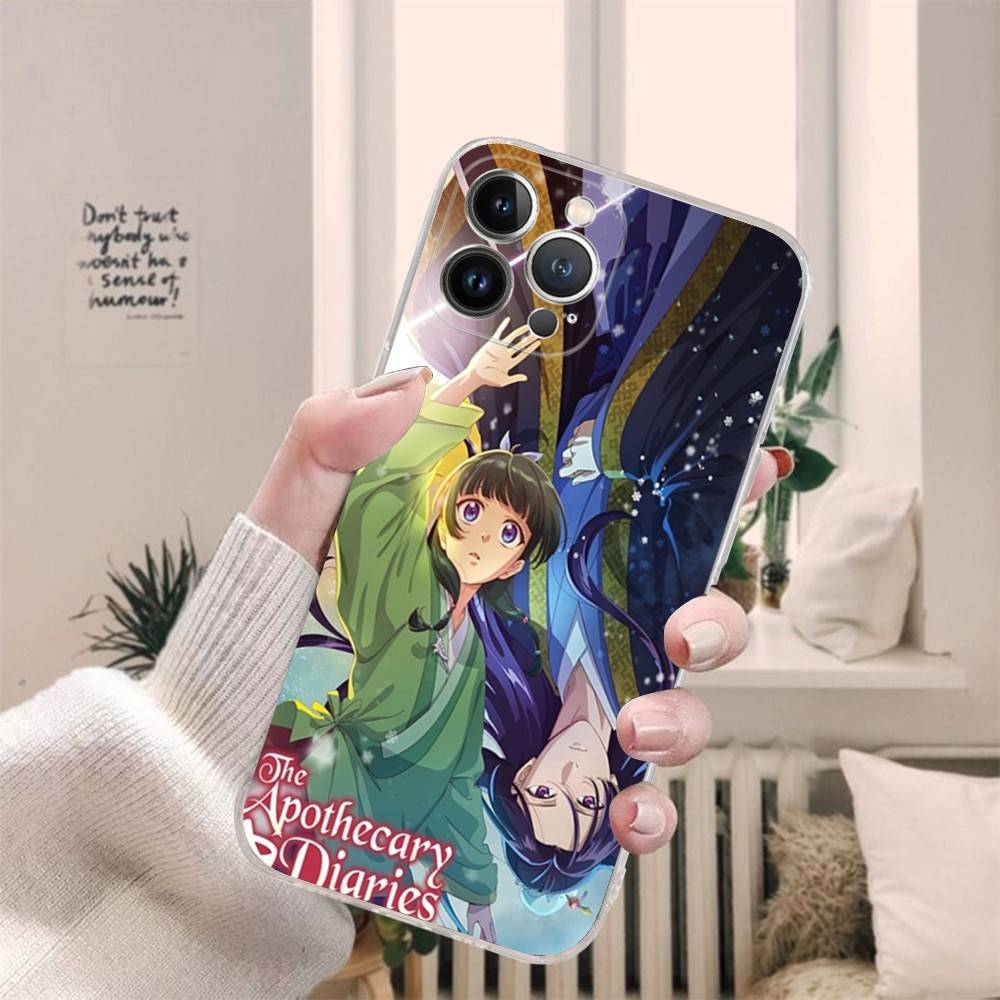 Anime A-Apothecary Diaries Transparent Phone Case For IPhone 16 15 14 13 12 11 Pro Max Plus Soft Cover