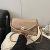New Black Underarm Bag Women's Premium Texture Niche Handbag Popular Messenger Bag