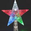 Christmas tree top star five-pointed star luminous three-dimensional pendant color LED lights Christmas decoration accessories