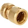 4pcs 1/2 Inch Garden Hose Quick Connectors Brass Quick Hose End Connectors Garden Hose Nozzle Connection Kit for Kitchen Garden Outdoor Hose Tools
