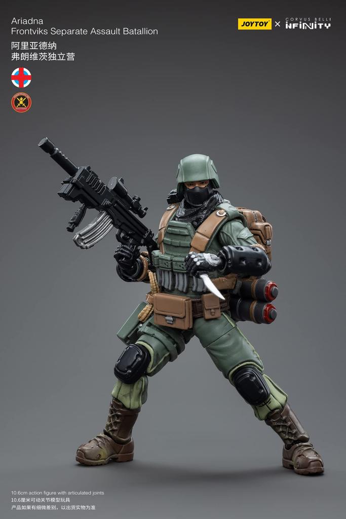 JOYTOY x Infinity Ariadna Frontovics Independent Assault Force Scale PVC ABS Painted Movable Figure 1/18 &
