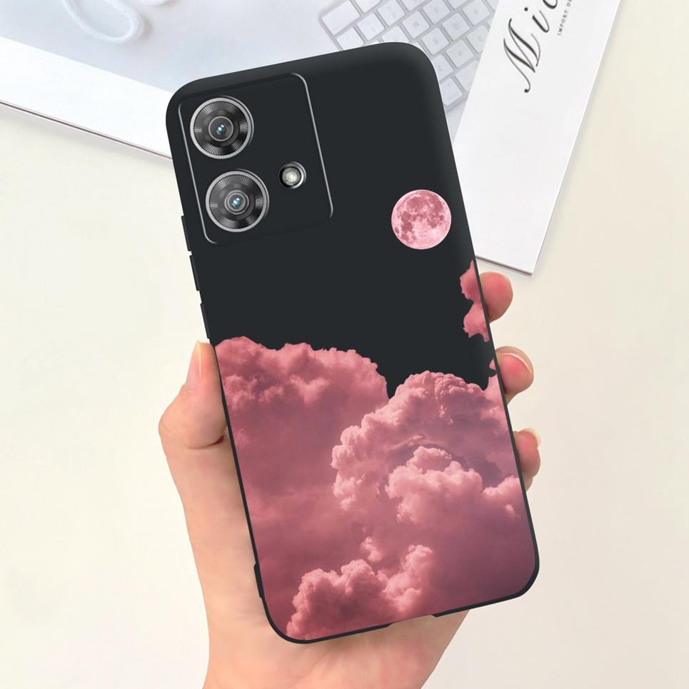 For Motorola Moto Edge 40 Neo / Edge40 / Edge 30 Lite / Edge 20 Lite 20 Pro Phone Case Soft Silicone Black Back Cover Cartoon
