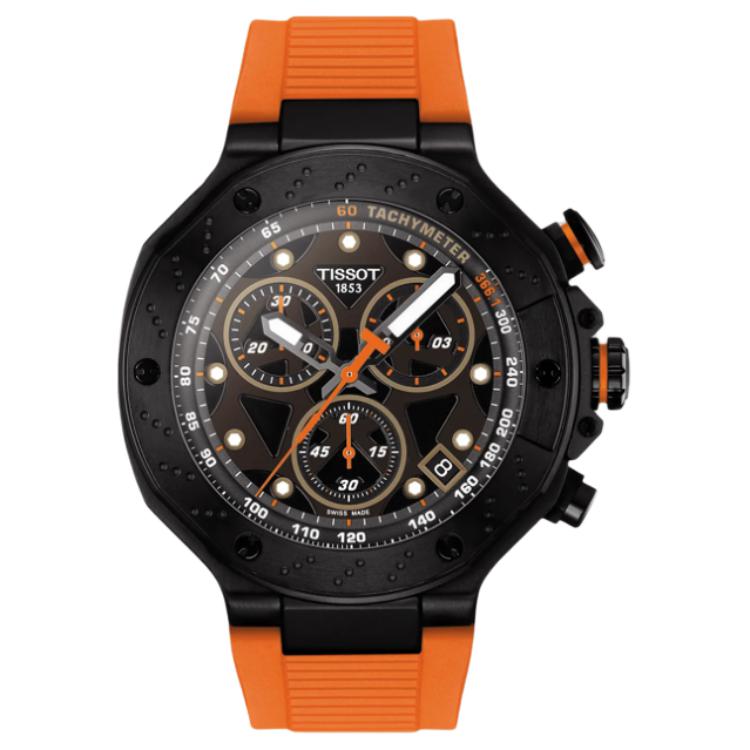 

TISSOT Quartz Movement Men s Watches Watch 45mm Black Dial Stainless Steel PVD Coating Watch Case Silicone Strap T141.417.37.051.02 Black Dial