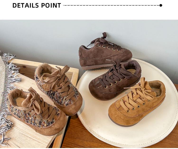 2025 Herbst/Winter Niedliche Koreanische Style Kinder Brotschuhe - Weiche, Bequeme, Haftende Baumwolle Freizeitschuhe für Jungen und Mädchen.