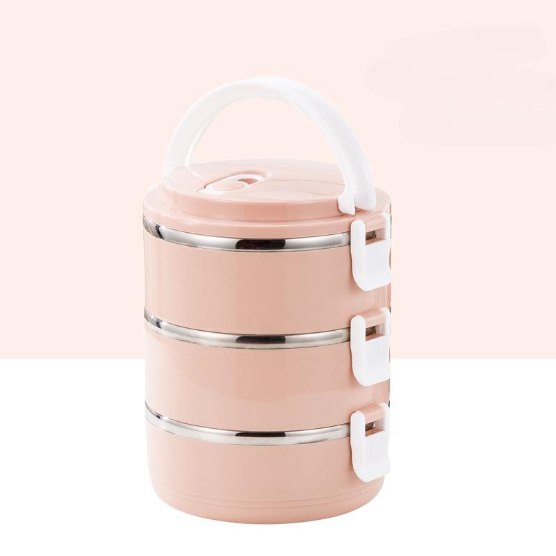 Double-Layer Insulated Stainless Steel Lunch Box for Office, School, Camping, and Picnic