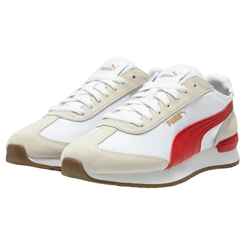 New PUMA R78 Wind Nylon 'White Beige Red' 392901-05
