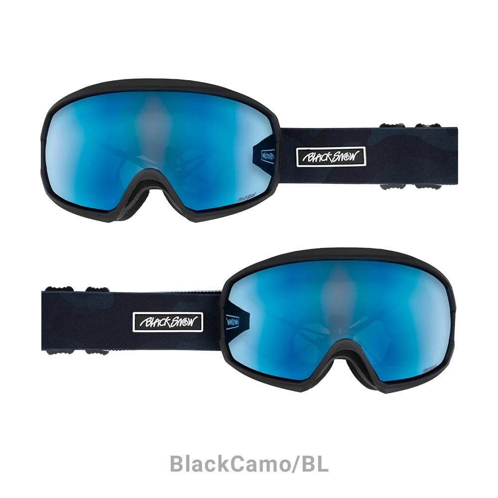 Taiki Sato Snowboard BLACKSNOW GG07 F [BLACK SNOW] Goggles, Unisex, (Black/RD)