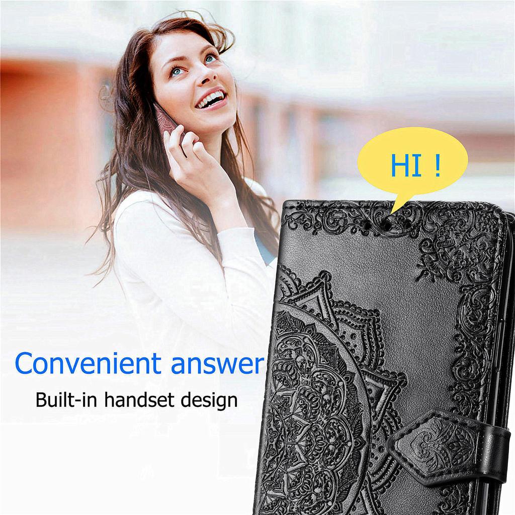 For Oppo Reno12 F 5G Wallet Case Mandala Flower Leather Phone Cover Stand View