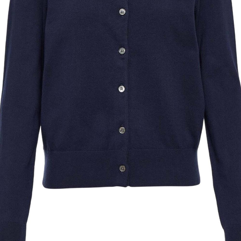Polo Ralph Lauren FW22 Solid Color Zebra Embroidered Knit Cardigan Women cardigans Navy WMPOSWENDW20110-400
