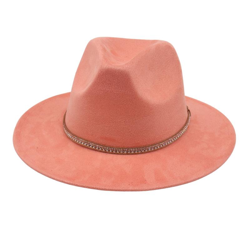 Solid Color And Western Cowboy Hat Felt Hat Woolen Top Hat Amazon Cross-Border Wholesale Retro Ethnic Fashion Hat