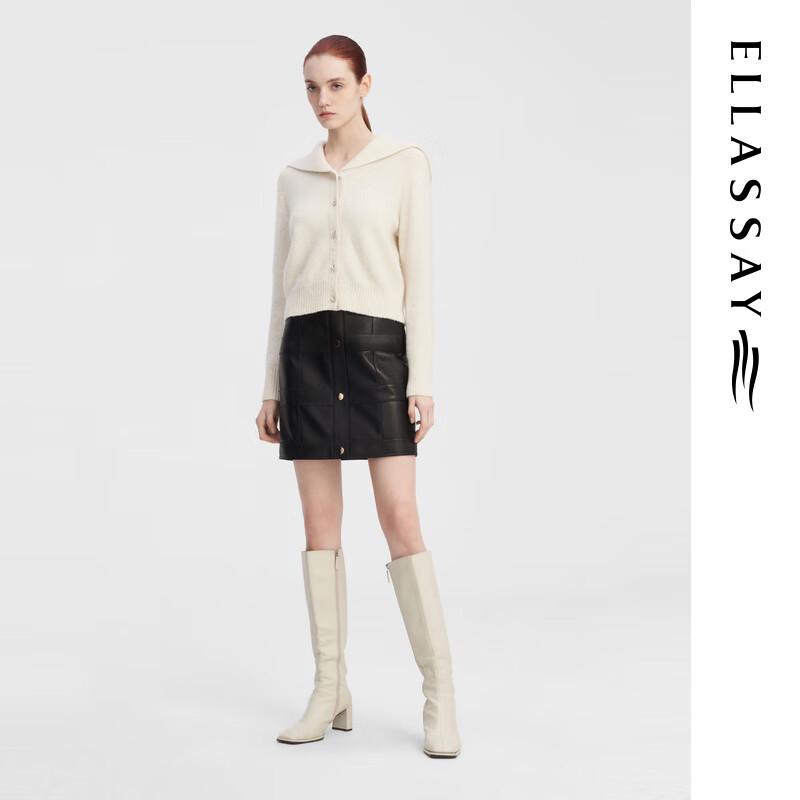 ELLASSAY Women's Cashmere Blend Sequin Knit Cardigan