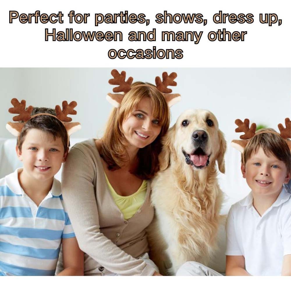 1Pc Deer Antlers Headband Reindeer Headband Xmas Halloween Women Reindeer Costume