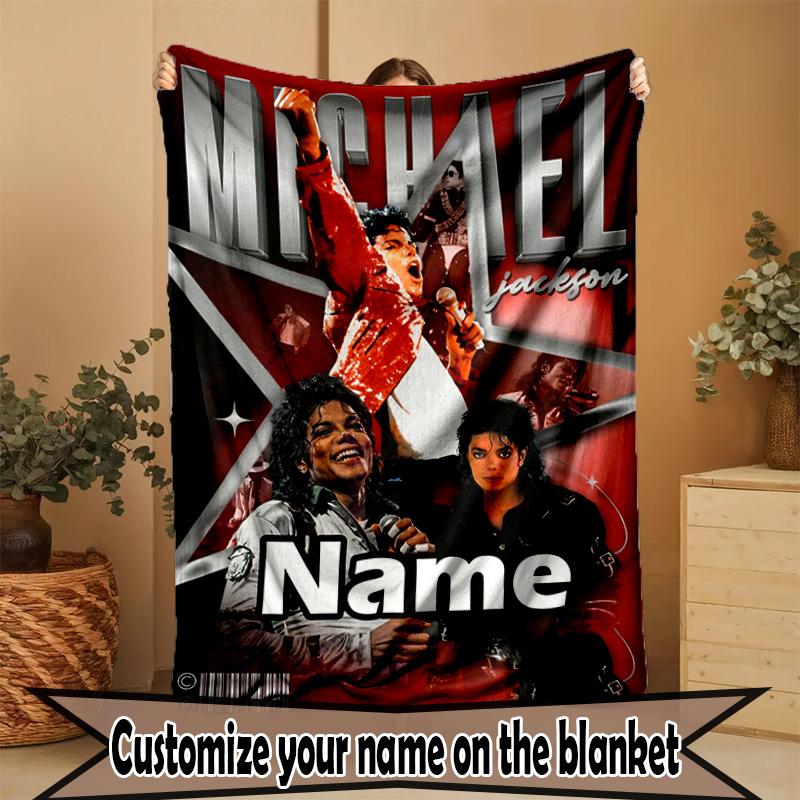 Custom Name Personalized American singer Print Blanket, Home Decor, Bedroom, Sofa, Camping, Couch, Gifts for Birthday Christmas