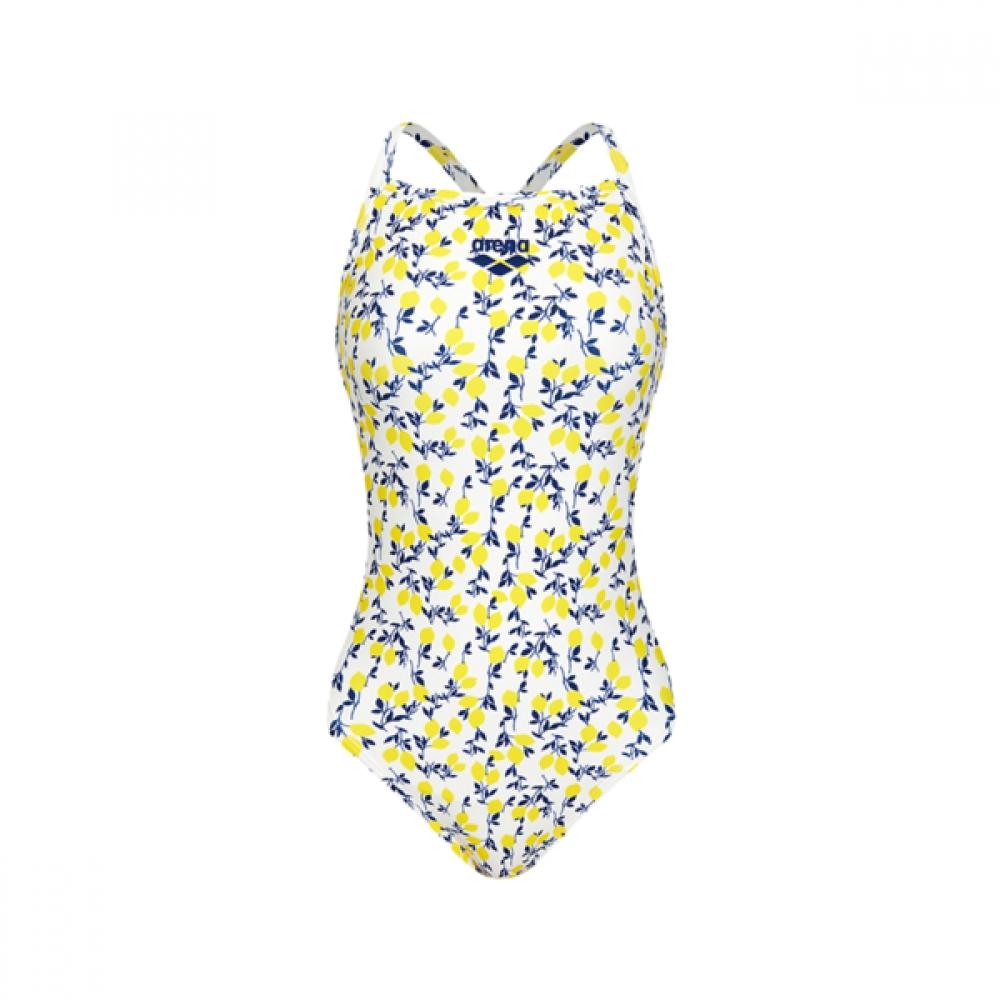 Arena Positano One Piece Double Cross Strap Back Wht A6bl1lo15 minted/S(85)