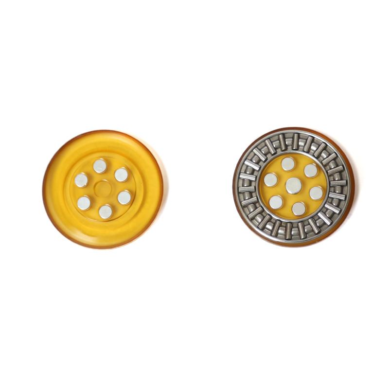 EDC Amber PEI Stress Relief Coin Adult Portable Sensory Toy Autism Stress Relief Toy ADHD Anxiety Relief Hand Spinner Adult Gift