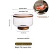Japanese Acacia Wood Glass Fruit Bowl - Elegant Candy Dish & Snack Display Plate