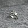 Number 8 Ring for Man, Personality Charm, Cocktail Party Accessories, Eight Punk Vintage Number Black 8 Eight Pool Billiard