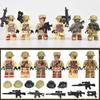 Military Zombie Building Blocks Ghost Special Police Wolf Warrior Special Forces Mutant Zombie Police Assembling Party Toys