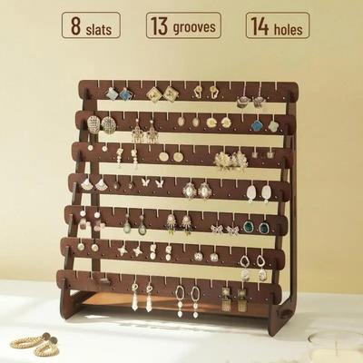 Earring Display Stand Jewelry Storage Organizer Large Capacity Rack for Dresser
