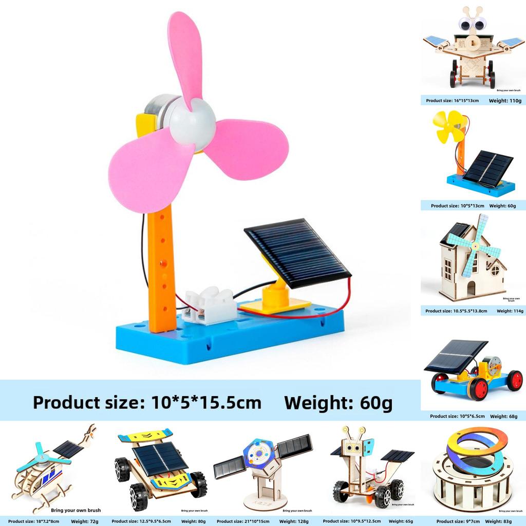 Solar Energy Science Kit With Diy Solar Car And Wind Fan For Childrens Educational Projects