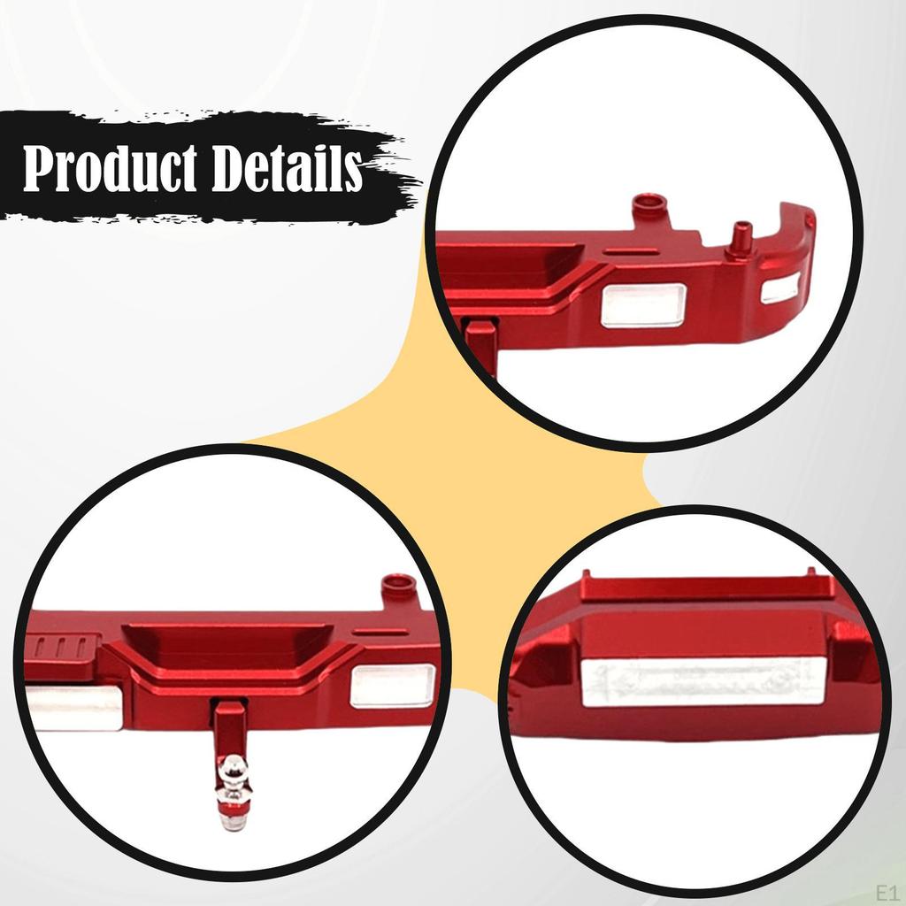 1/12 RC Car Front Rear Bumpers Guards Accessories Aluminum Replacement Sturdy for 300 DIY Accs