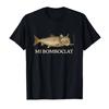 Unisex Kurzarm Grafik T-Shirt Mi Bomboclat Fisch Katze Gehirnfäule Viral Meme Lustig Lässig Urban Täglich Top 11061
