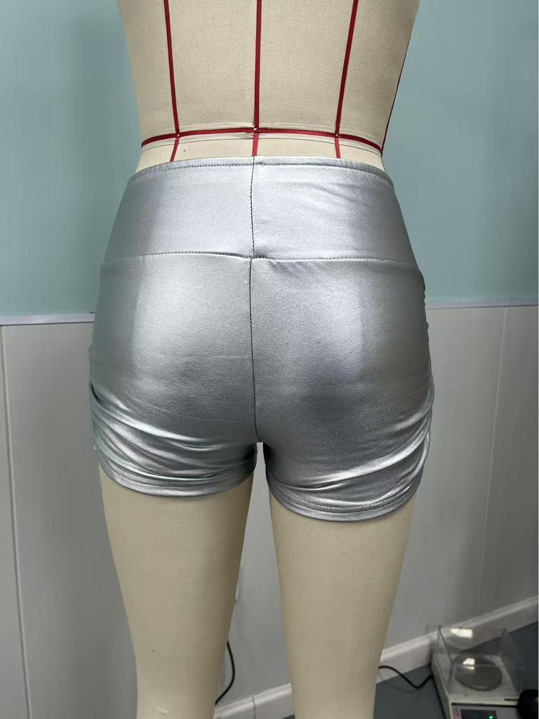 In Stock: 2025 Summer Butt-Lifting Sexy Solid Color Women's Hot Pants Shorts - European and American Style.