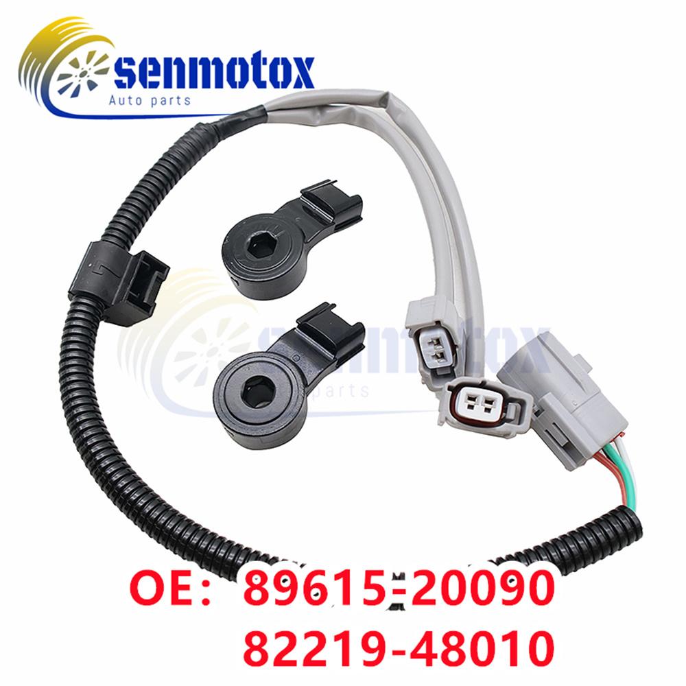 89615-20090 Knock Sensor + 82219-48010 Wiring Harness Kit For Camry Corolla RAV4 4Runner Highlander Lexus ES330 RX330 2003-2012