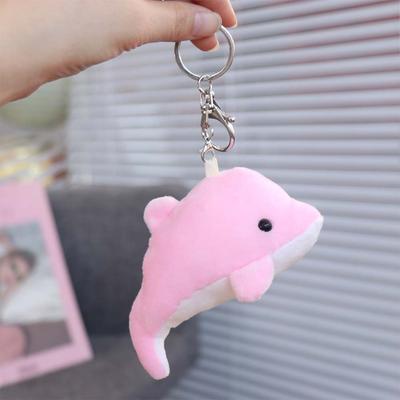 Tas Hanger Dolfijn Pluche Pop Sleutelhanger Oceaan Dier Zacht Knuffeldier Sleutelhanger Grappige Pluizige Dier Pop Sleutelhangers