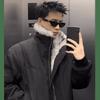 Winter Popular Cotton-Padded Clothes Men'S Hooded Fur Collar High-End Cotton-Padded Clothes Piled And Thickened Fur Collar Cotton-Padded Jacket