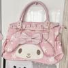 Japanese Cute Sweet Pink Melody Handbag Large Capacity Shoulder Cross-body Bag Tote Girl's Heart