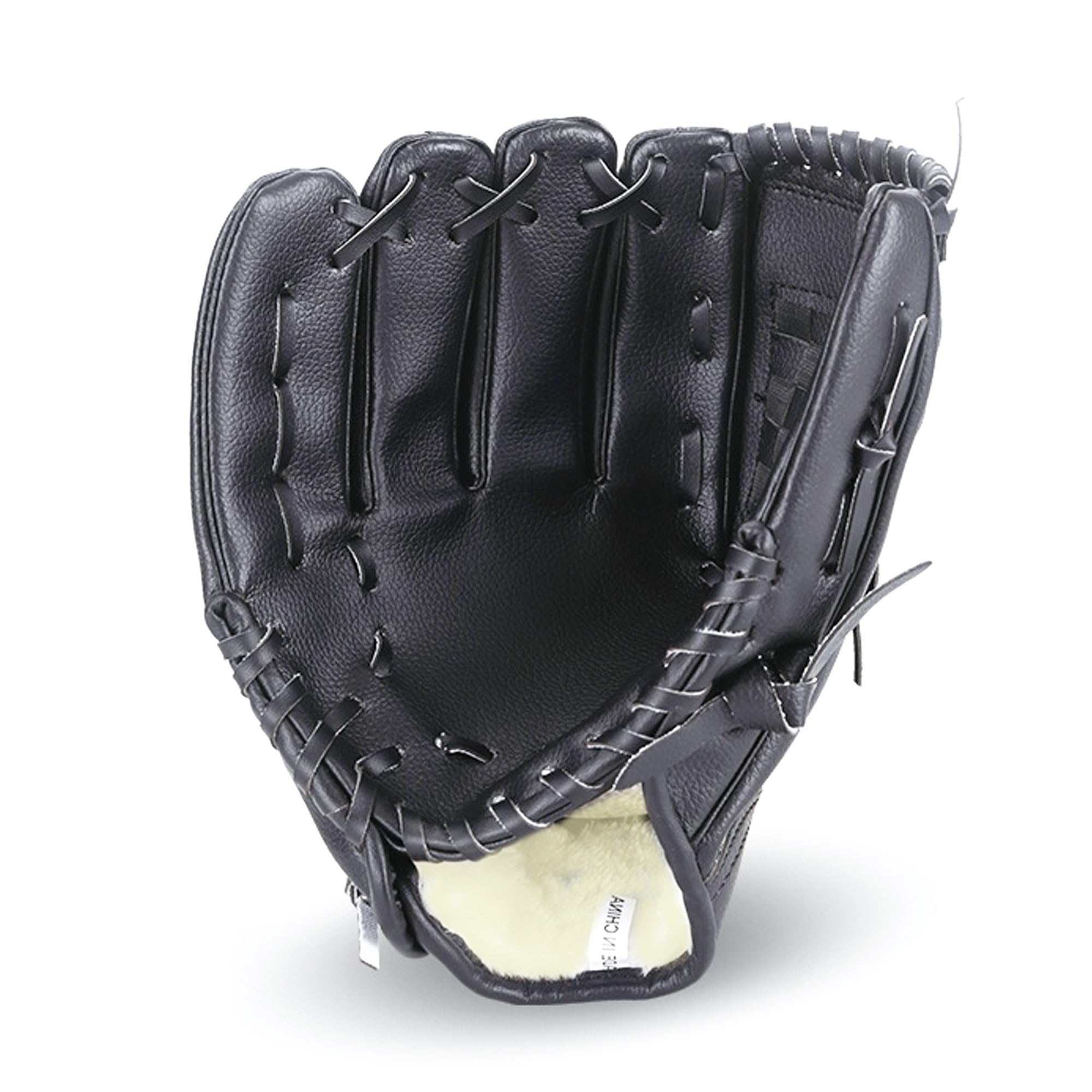 

PEAKS&TREES Kids Baseball Glove 10.5-inch Left-Handed Black Toy Catch Ball
