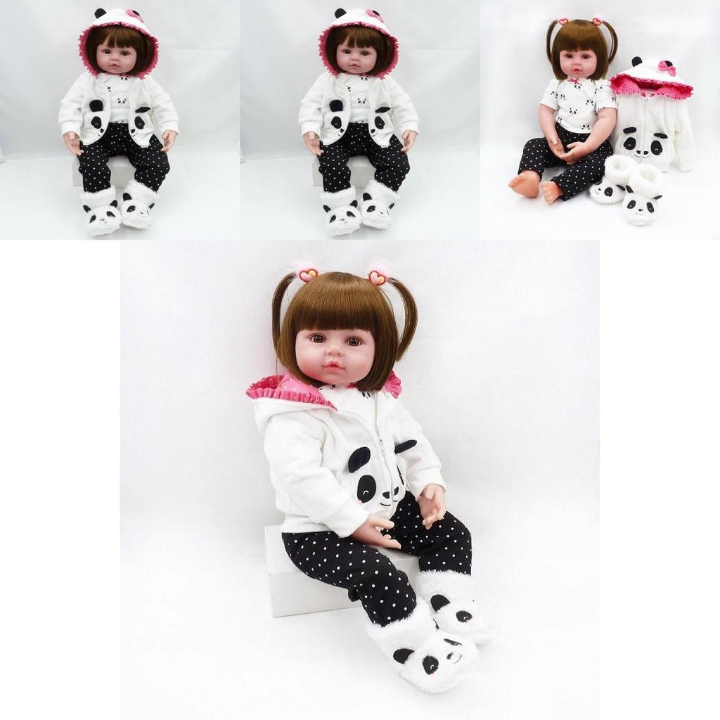 24-inch Newborn Doll Real Lifelike Silicone Reborn Baby Dolls For Toddlers Perfect Gift