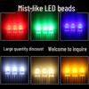 5mm Foggy Round Head LED Lamp Beads - White, Red, Yellow, Blue, Green - High Brightness Direct Plug