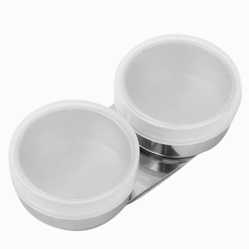 Stainless Steel Mini Oil Painting Cup Portable Outdoor Oil Painting Cup Double/Single Dipper Container Cup for Drawing