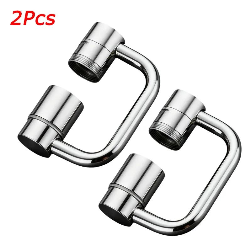 2/1Pcs 1080 Degree Swivel Stainless Steel Kitchen Faucet Extender Universal Dual Mode Bathroom Sink Accessories with Adapter