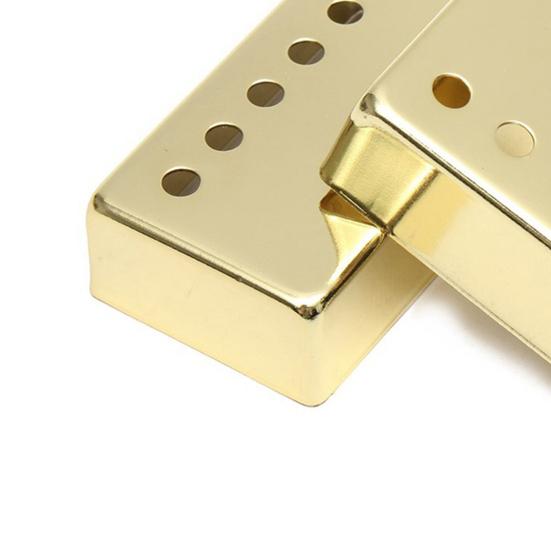 2Pcs Pickup Covers Musical 50/52mm Pole Spacing Brass Electric Guitar Humbucker Pickup Covers