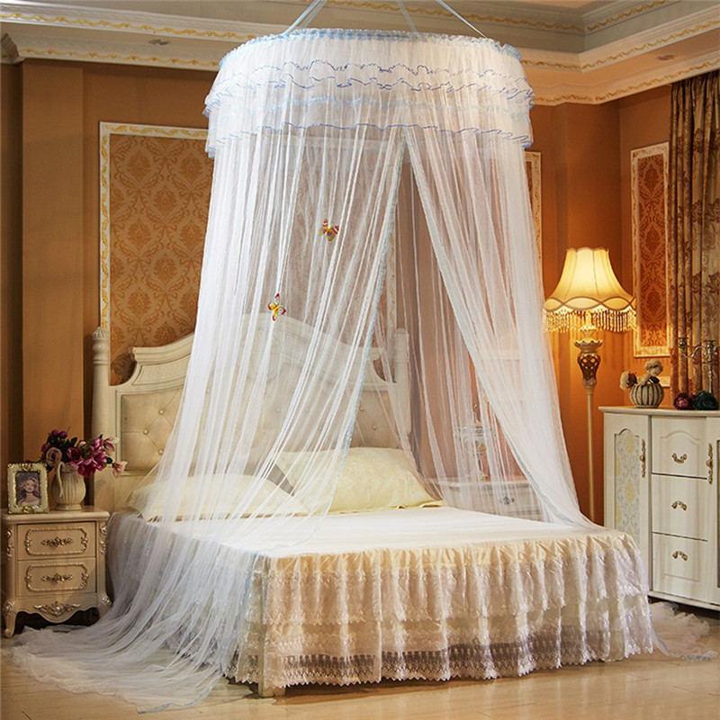 Romantic Hung Dome Mosquito Net Princess Students Insect Bed Canopy Netting Lace Round Luxury Mosquito Nets Curtain Bed Tent