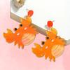 Stylish and Elegant, Small and Delicate, Cute Ocean Crab Stud Earrings, Personalized Versatile Vacation Style