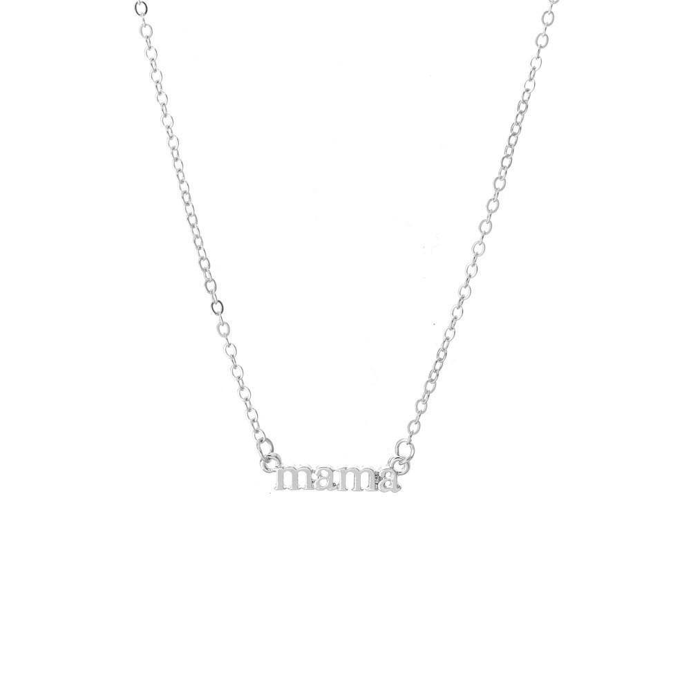 Eyecatching Mama Necklace In Alluring Gold And Silver Crafted For Everyday Wear
