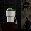 Compact Ceramic-Lined Coffee Thermos for Women - Stylish Stainless Steel Insulated Cup