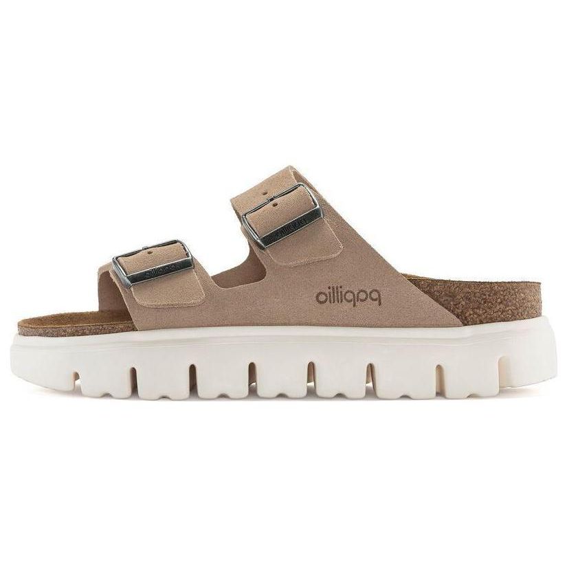 Birkenstock Arizona Chunky Suede Leather Warm Sand (Narrow Fit) Women Sneakers 1024950 35