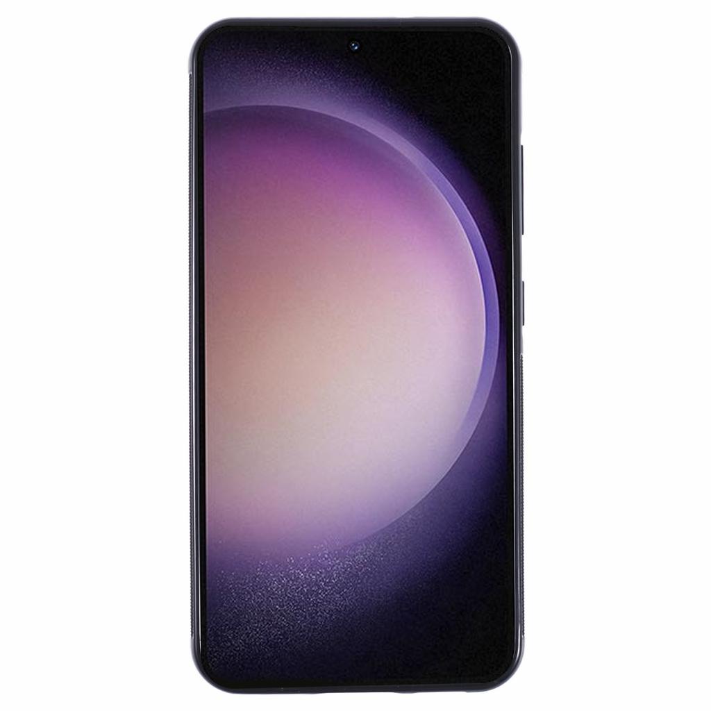 Pro Samsung Galaxy S23 Magnetické pouzdro Kovaná textura Aramidové vlákno+TPU Protiskluzový kryt na telefon