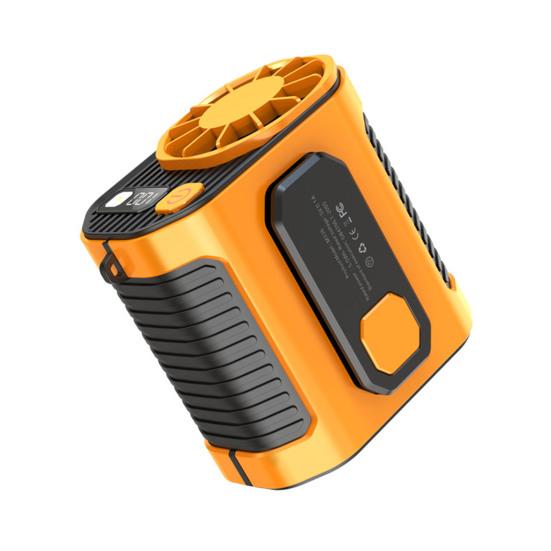 

Персональный поясной вентилятор со светодиодной подсветкой и цифровым дисплеем Мощный воздушный поток Низкий уровень шума Компактный размер Подвесной шейный вентилятор без помощи рук Переносной вентилятор на ремне оранжевый