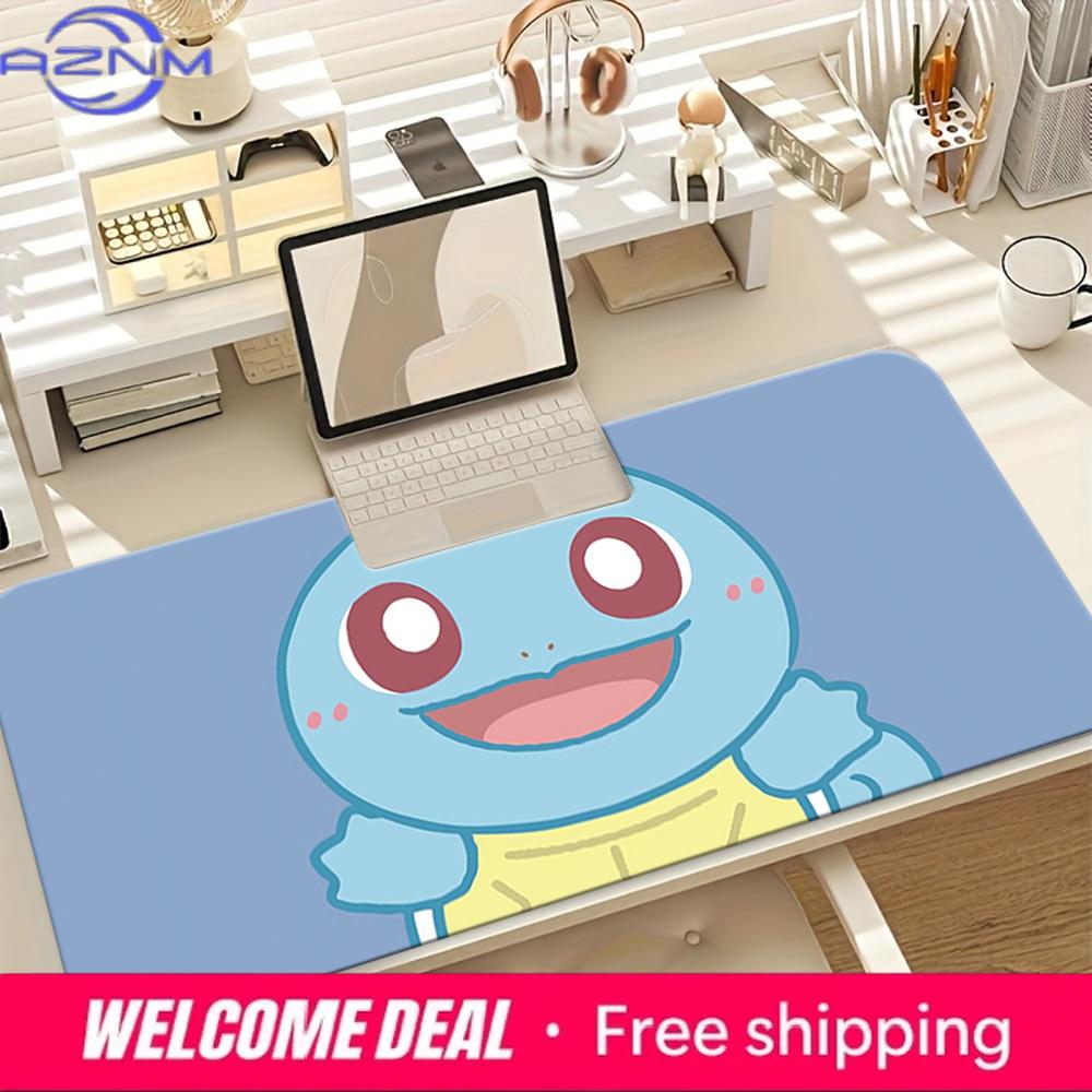 Cute Squirtle Pokmon Gaming Mouse Pad NonSlip Desk Mat 30x80x0.2cm